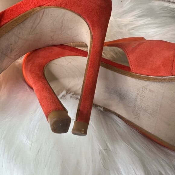 Zara Orange Swing Back Shoes - Picture 9 of 14